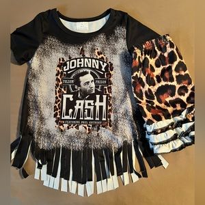 Toddler 2 piece set. Johnny Cash. Size S (2T)